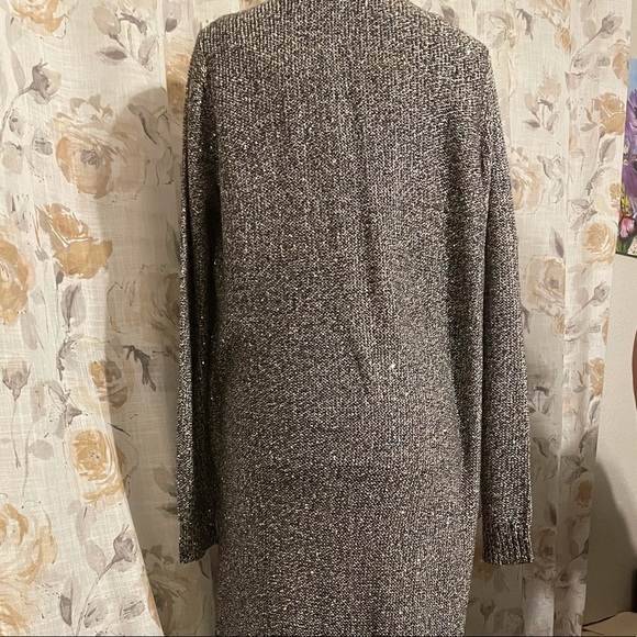 White House black market gold sequent cardigan - Picture 3 of 4